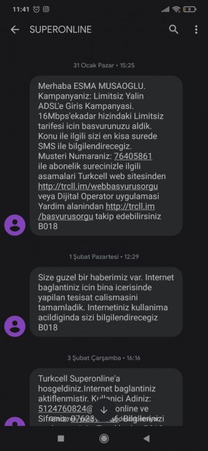 Turkcell Superonline 10 Gün Kullanamadığım İnternete 365 Tl Fatura Gönderdiler