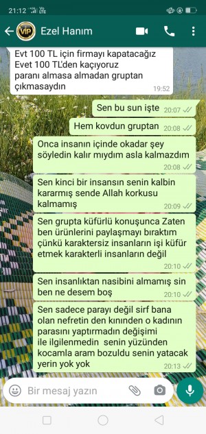 İlkes Moda 100 Tl Komisyonumu Vermiyor