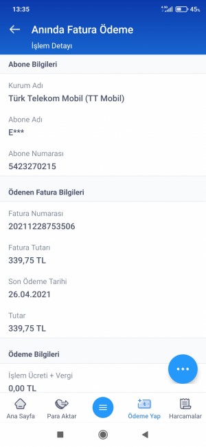 Telekomat Haberleşme 11840 + Ücret Yansıdı