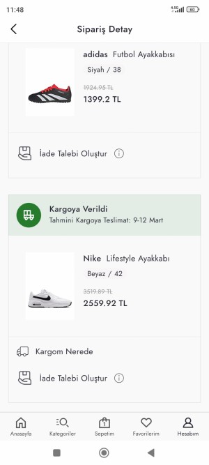 Boyner 14 Gündür Gelmeyen Ayakkabı