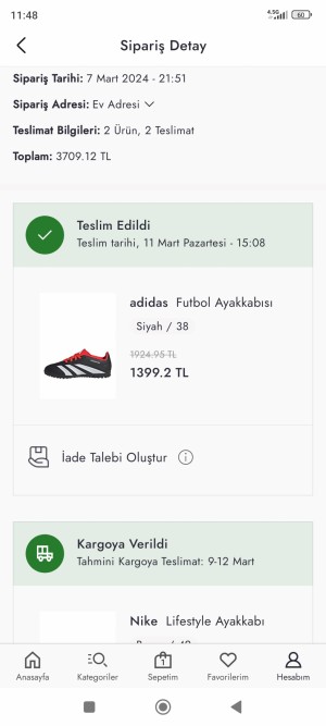 Boyner 14 Gündür Gelmeyen Ayakkabı