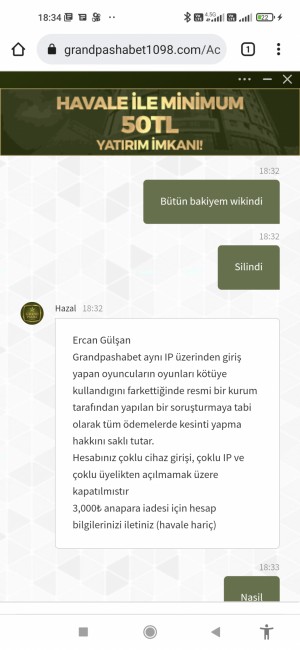 Grandpasabeting 147000 Tl Sildiler Beni Engellediler