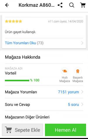 N11 İşini Düzgün Yapmıyor