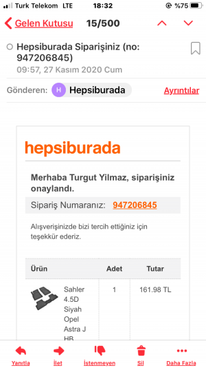 Hepsiburada 18 Günde Siparişim Gelmedi, Kendiliğinden İptal Oldu