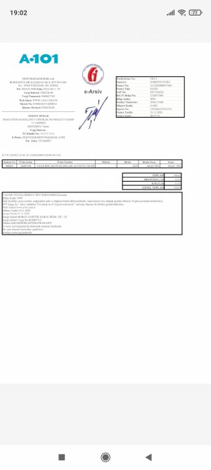 20.11.2020 Tarihinde A101 Market Mutfak Dolabı Sipariş Verdim