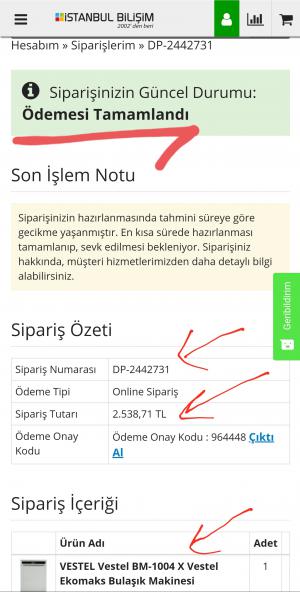 İstanbul Bilişim Ödemenin Üzerinden 1 Ay Geçti Ürün Gelmedi - İadede Yapılmadı