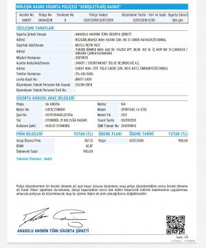 Sigortam.net Bilerek Hatalı Kasko Yapılıyor