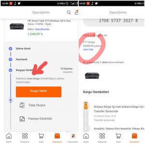 Hepsiburada'dan Almış Olduğum Ürün Günler Sonra Aras Kargo'da Değil Ptt Kargoda Olduğunu Öğrendim