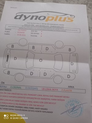 Dok - Denizli Oto Ekspertiz 24.12.2015'ye Volkswagen Passat Aldım Denizli'de Ekspertiz Yaptırdım