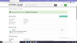 İstanbul Bilişim 249*** Numaralı Cep Telefonu Siparişim.