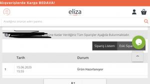 Elizamoda Siparişi İptal Etmiyorlar Para İadesi Yapmıyorlar