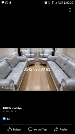 Arden Mobilya 3 Ay Falan Oldu Alalı Koltukların Rengi Değişti