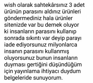 Wish 3 Ürünle İlgili