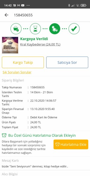 Çiçek Sepeti 3 Kitap İstedim 2 Kitap Geldi İçlerinde Notları Yok! Tedarikçi Firmaya Ulaşılmıyor!