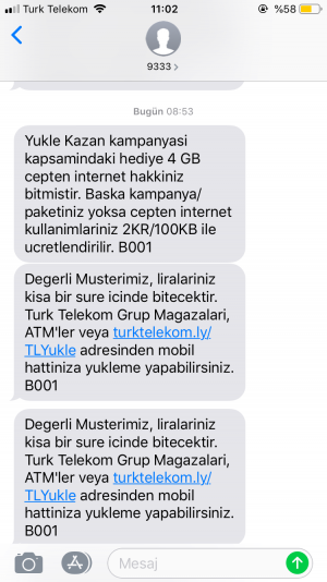 Türk Telekom 40 Tl Para Kesildi