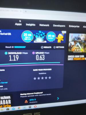 Vodafone Net İnternet Çekiminden Memnun Değilim. Sürekli Bağlantı Kopuyor Ve Hız Çok Düşük