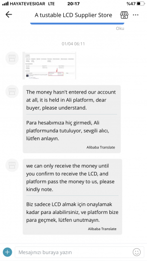 Aliexpress'den 638 Tl'ye Aldığım Ürünün İptalini İstedim İptal Ettiler Ama Para İadesi Yapılmadı İletişim Kuramıyorum