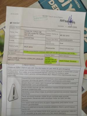 Reeder Garanti Tamir Etmiyor