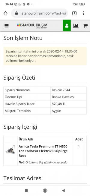 İstanbul Bilişim Ürün Göndermedikleri Gibi Ücret İadesi De Yapmıyorlar.