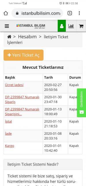 İstanbul Bilişim Ücret İadesi