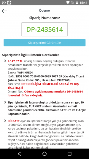 İstanbul Bilişim Sipariş Türlü Bahanelerle Gönderilmiyor