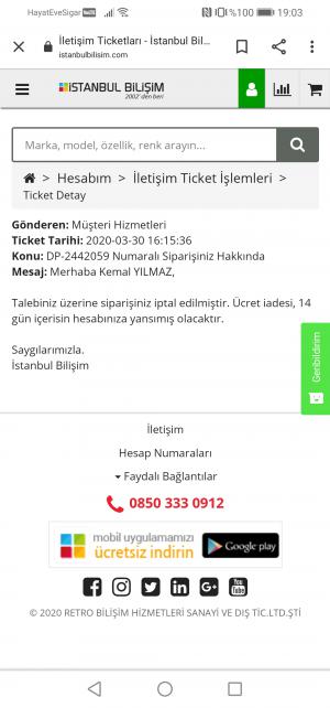 İstanbul Bilişim Para İadesi