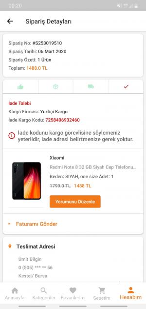 Trendyol İdeal Seçim Veya Mistore Adlı Tedarikçi