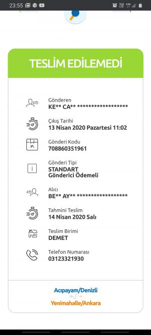 Yurtiçi Kargo Teslim Edilmeyen Kargolar!