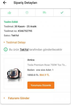 Arnica Tesla Premium Rose Performans Sorunu