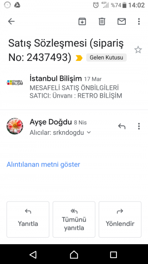 İstanbul Bilişim'dan Ürün Göndermiyorlar