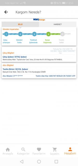 Mng Kargo Üçyol Şube Ve Evde Yoktu Hakkında