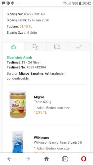 Migros Sanal Market Siparişimi 1 Aydır Göndermedi