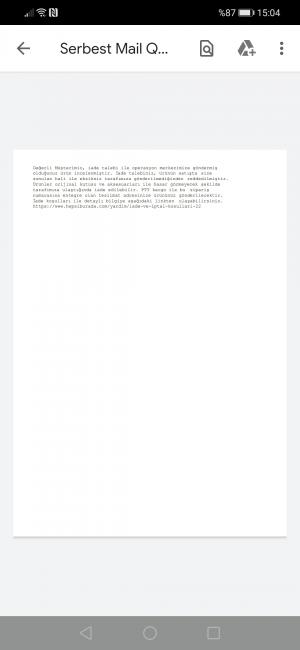 Hepsiburada 14 Gün İade Hakkım Reddedildi.