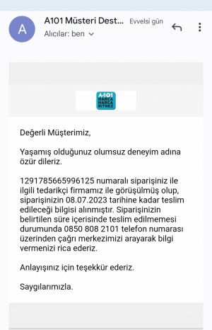 A101 Market Pişmanlığı