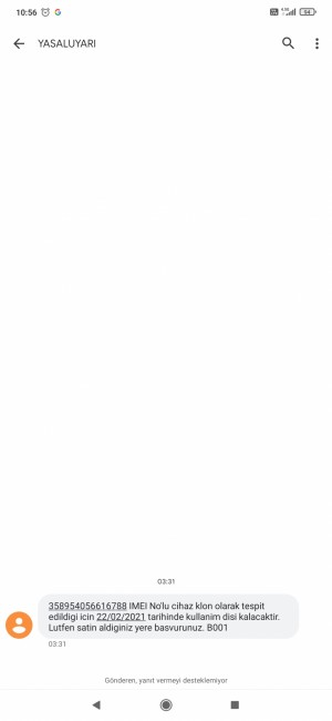 Media Markt Aldığım Telefonda Klon Lanmış Olarak Tespit Edilmiş