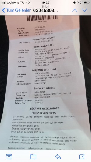 Gittigidiyor Aldığım Tv Kırık Çıktı