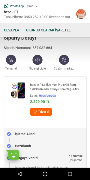 Hepsiburada.com Aldığım Ürün Gelmiyor