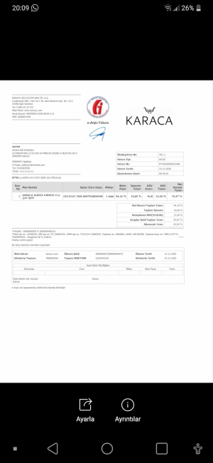 Karaca Aleeza 6 Kişilik Çay Tabağı Ve Bardağı