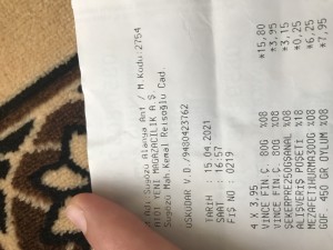 A101 Market Almadığımız Ürünü Fişte Görmek