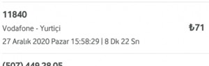 Telekomat Haberleşme (11840) Aramadığım Hâlde Bana 141 Tl Fatura Yansıtıldı