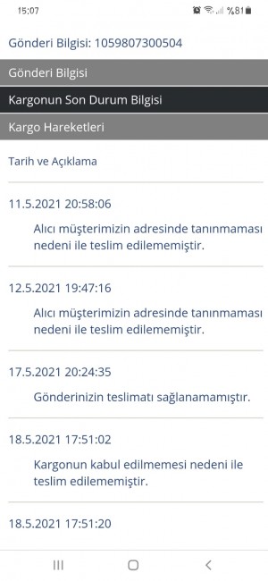 Aras Kargo Antalya Alanya Avsallar Şubesinden Rezalet!!!!