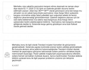 Aras Kargo Yardımcı Olmuyorlar