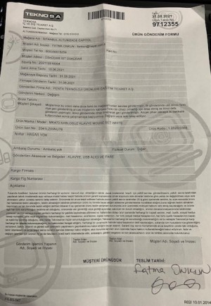 Teknosa Arızalı Ürün