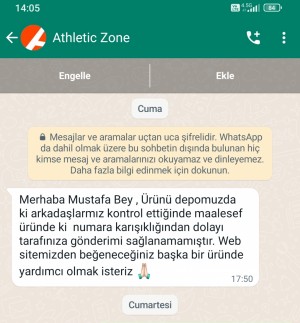 Athletic Zone Şikayet