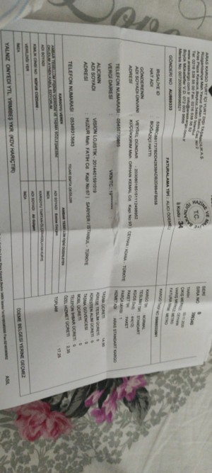 Vision Lojistik Ayakkabı Aldım Yanlış Ayakkabı Çıktı