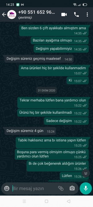 Shoedaybutik Ayakkabı Değişim