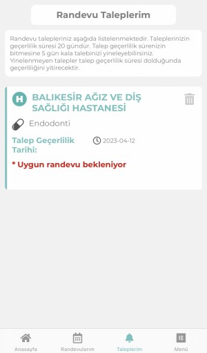 Balıkesir Ağız Ve Diş Sağlığı Hastanesi Endodonti Bölümüne Randevu Alamıyoruz