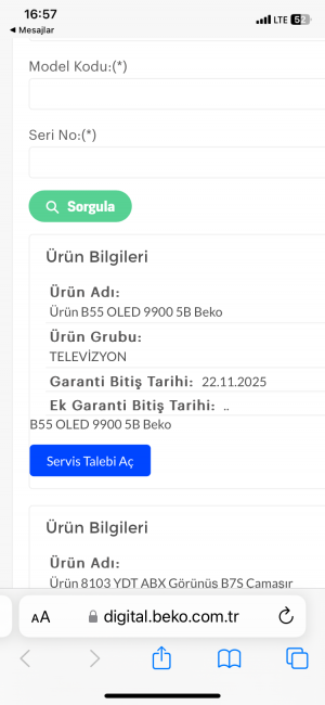 Beko Servisi Bitmeyen Garantiyi Bitti Diyor