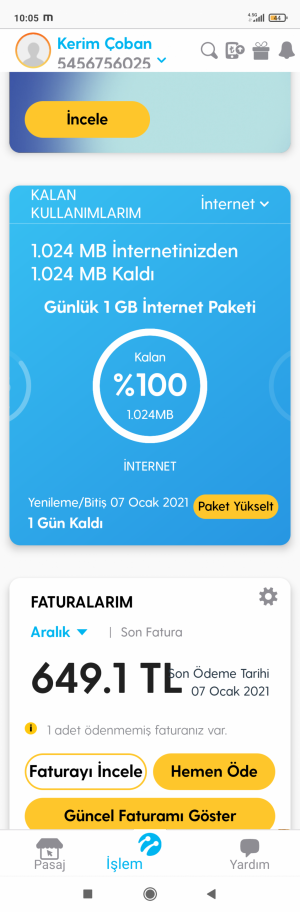 Turkcell'de Benden Habersiz İşlemler