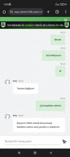 Betgaranti.com Vıp Üyeye Sahip Çıkmadı